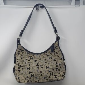 Black and Tan Designer Shoulder Bag